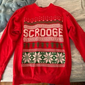 Ugly Christmas sweater, sweatshirt, Scrooge